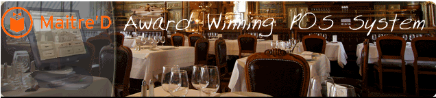 Maitreâ€™D Award winning POS Software.